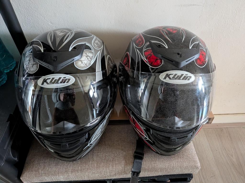 2 helmen maat L en XL, Motoren, Ophalen, L