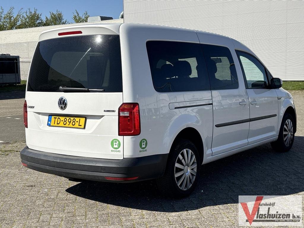 Volkswagen Caddy Maxi 1.4 TGI Comfortline 5p | € 6.950,- NET, Monovolume, Zwart, Overige brandstoffen, Wit