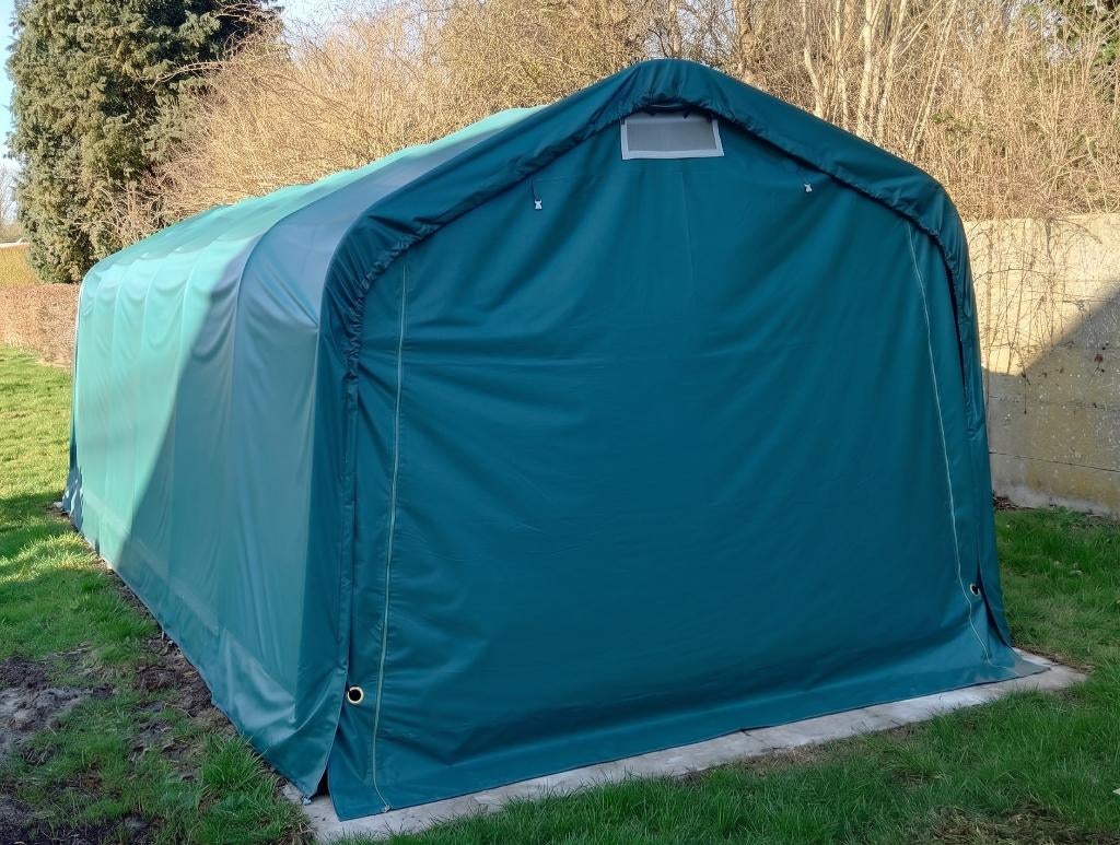 Garage-tent / opslagtent - Toolport 3,3x7,2 m, Caravans en Kamperen, Tenten, Gebruikt, Ophalen