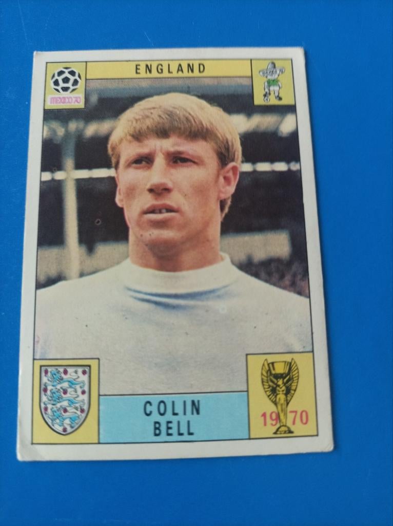 Panini Mexico 70, England Colin Bell, Verzamelen, Sportartikelen en Voetbal, Ophalen of Verzenden