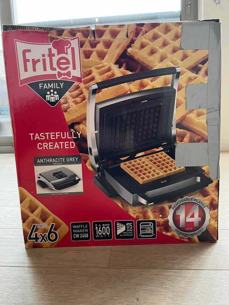 Fritel wafelijzer met 2 extra platen, Ophalen, Nieuw