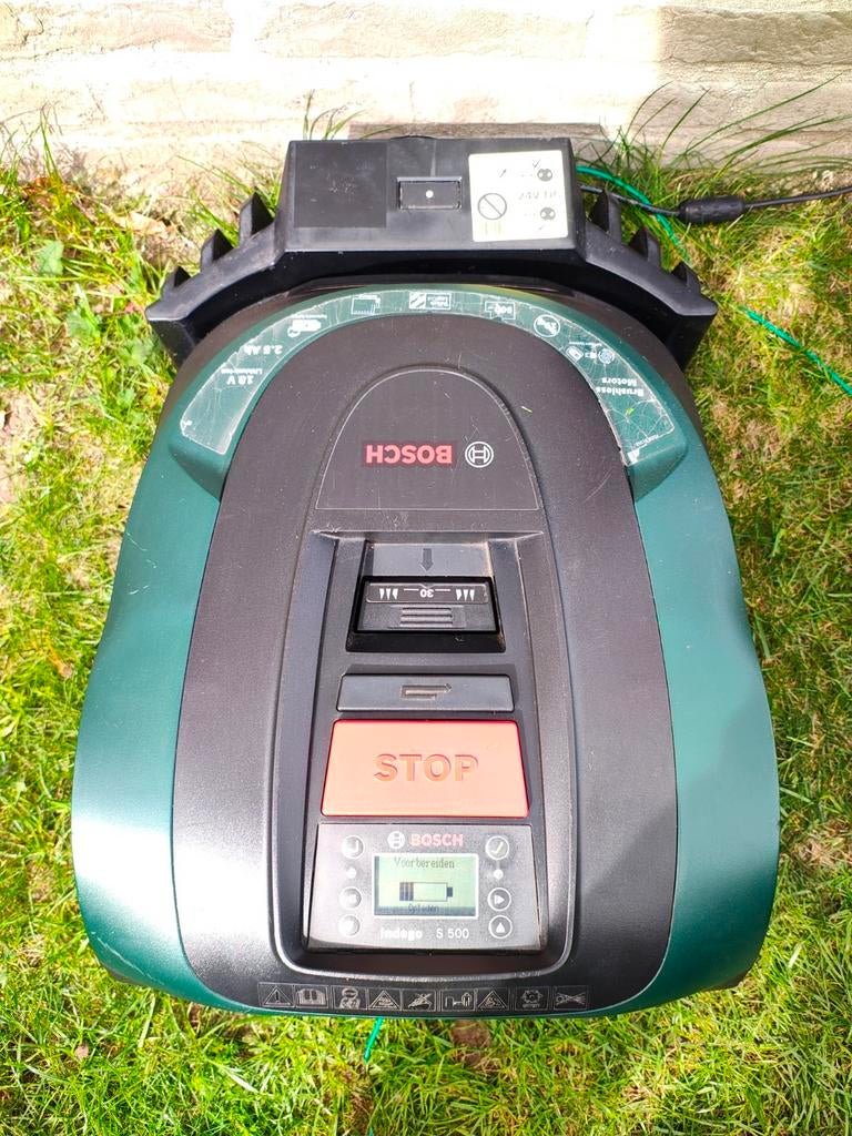 Bosch Indego S500, Tuin en Terras, Robotmaaiers, Gebruikt, Minder dan 20 cm, Ophalen