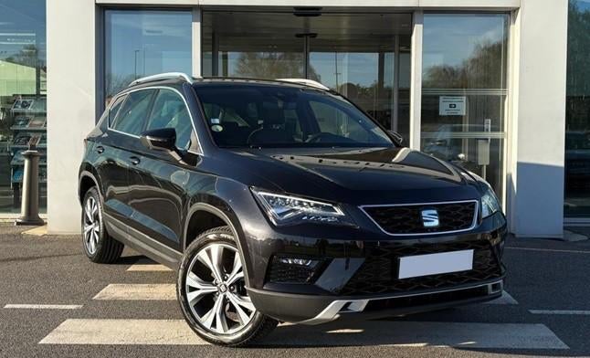 Seat Ateca 1.0 TSI - VOLLEDIG PANOLEER/LEDEREN BOVENZIJDE!, Auto's, Seat, Voorwielaandrijving, 1290 kg, Ateca, Zwart