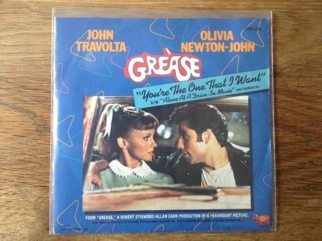 single john travolta & olivia newton-john, Cd's en Dvd's, Vinyl Singles, Ophalen of Verzenden, 7 inch, Filmmuziek en Soundtracks