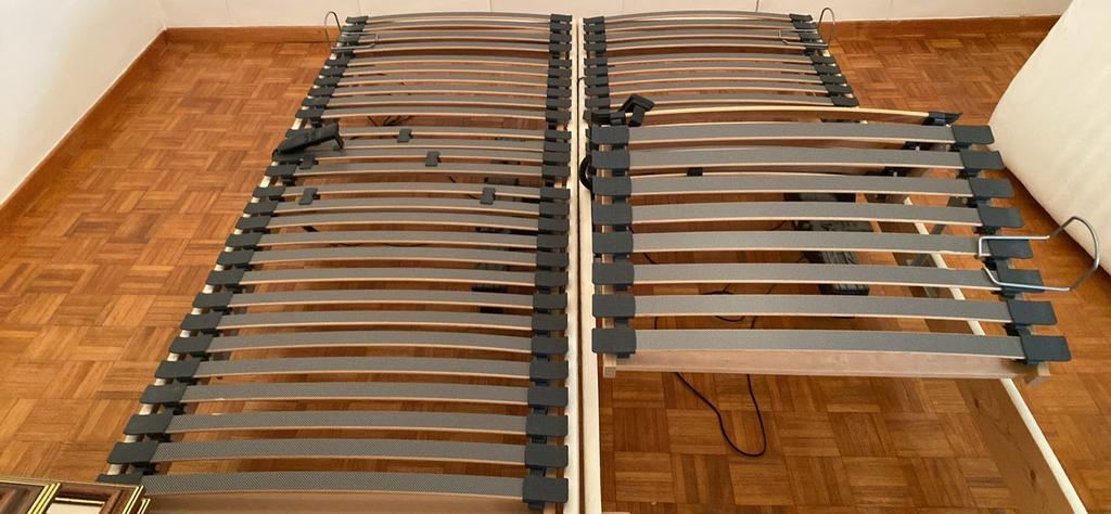 Sommiers électrique avec matelas, Maison & Meubles, Chambre à coucher | Matelas & Sommiers, Enlèvement, Utilisé, Sommier, 200 cm