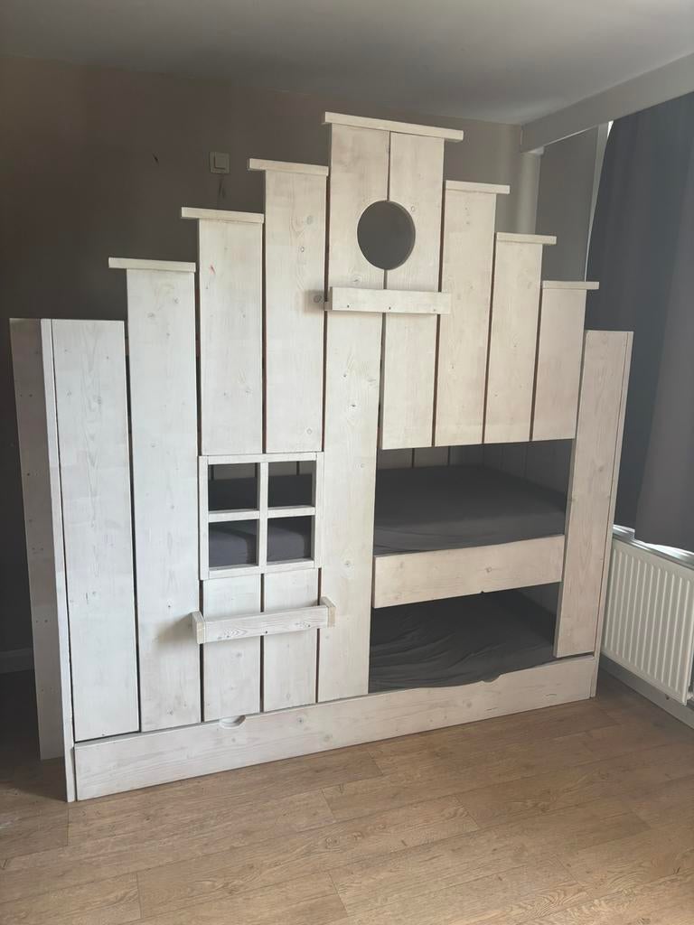 Stapelbed 3 personen, Ophalen, Zo goed als nieuw, Stapelbed