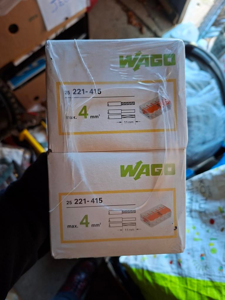 Wago connecteurs 4mm2  (x 25), Bricolage & Construction, Enlèvement ou Envoi