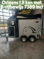 Origens 1.5 paardentrailer B-rijbewijs Nieuw, Dieren en Toebehoren, Ophalen of Verzenden, Nieuw, Aluminium, 1½-paards trailer