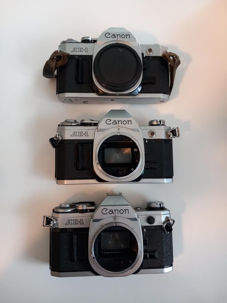 3x Canon AE-1 body (for parts), Ophalen of Verzenden, Canon