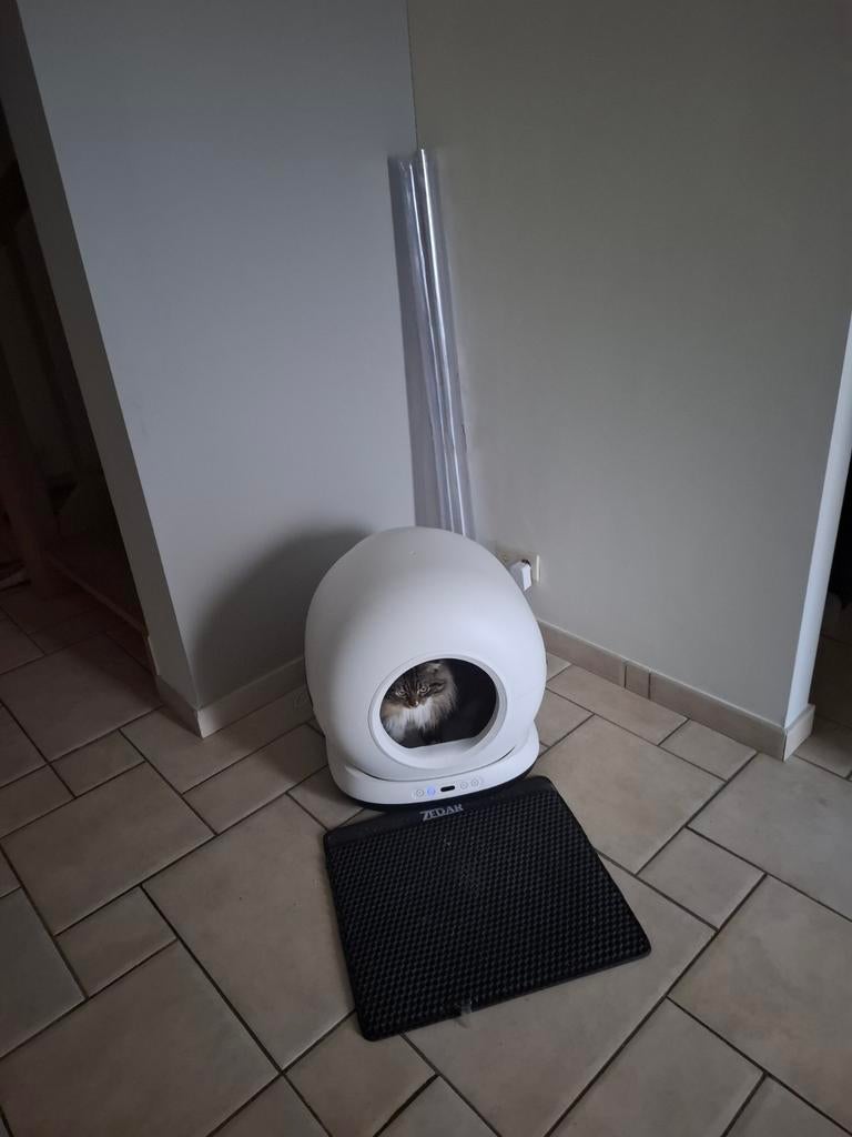 Zedar kattenbak met geurfilter in zeer goede staat, Ophalen