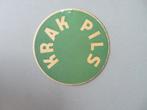 oud bierviltje Krak Pils Bierkelder Le Nemrod Porte Louise, Verzamelen, Ophalen of Verzenden, Zo goed als nieuw, Viltje(s), Overige merken