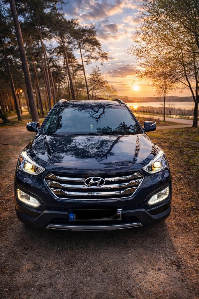 Hyundai Santa Fe  2.2 CRDI 4WD Jaar 2013 Euro 5, Auto's, Automaat, Euro 5, Santa Fe, Zwart