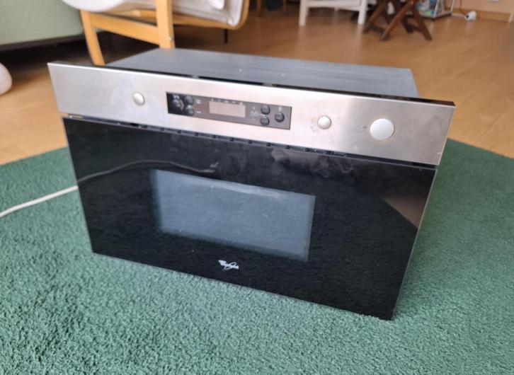 micro-ondes encastrable Whirlpool, Electroménager, Micro-ondes, Utilisé, Encastré, 45 à 60 cm, Plaque tournante, Enlèvement