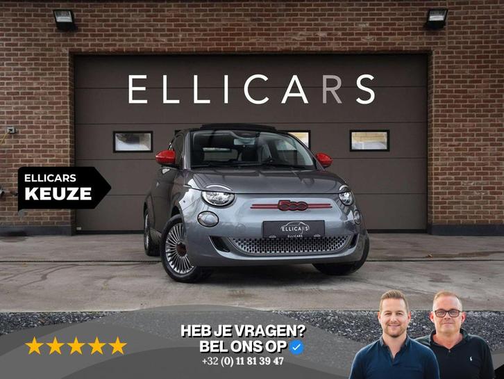 Fiat 500E CABRIO 42kWh / SOH 95% / RED / CARPLAY / GPS / CAM, Auto's, Fiat, Bedrijf, Te koop, 500E, ABS, Achteruitrijcamera, Airbags