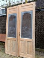 Deur met dieren in geëtst glas, Ophalen, Glas