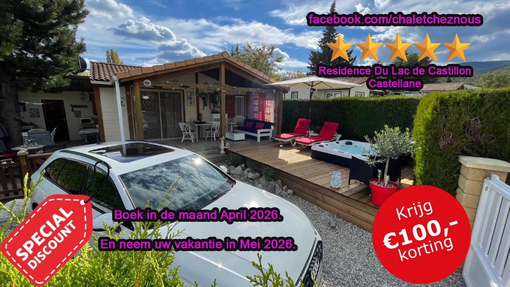 Chalet Castellane cote d'azur Gorgesduverdon Airco & Jacuzzi, Propriétaire, Parc de loisirs, Provence et Côte d'Azur, 5 personnes