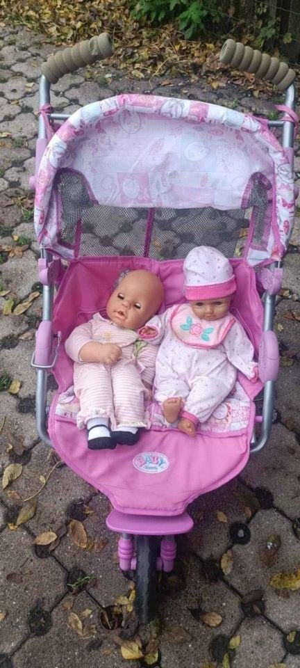 tweeling buggy baby born, Ophalen, Zo goed als nieuw, Babypop