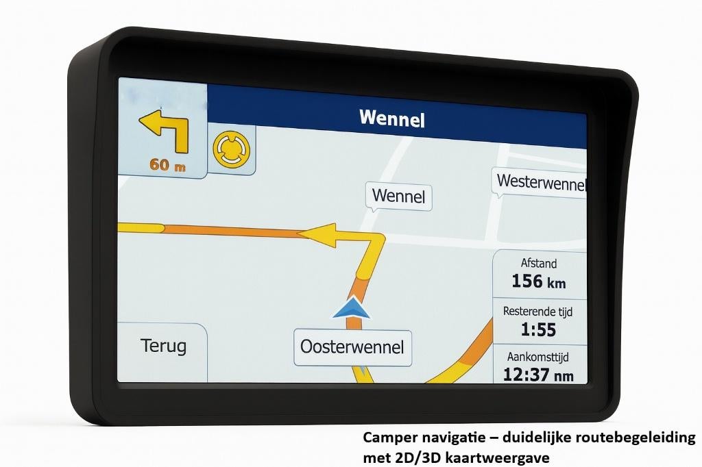 7” / 9” Camper & Auto GPS + Draadloze Achteruitrijcamera- BT, Caravans en Kamperen, Info@drktech.be, Oosterwennel 35 Genk, Nieuw