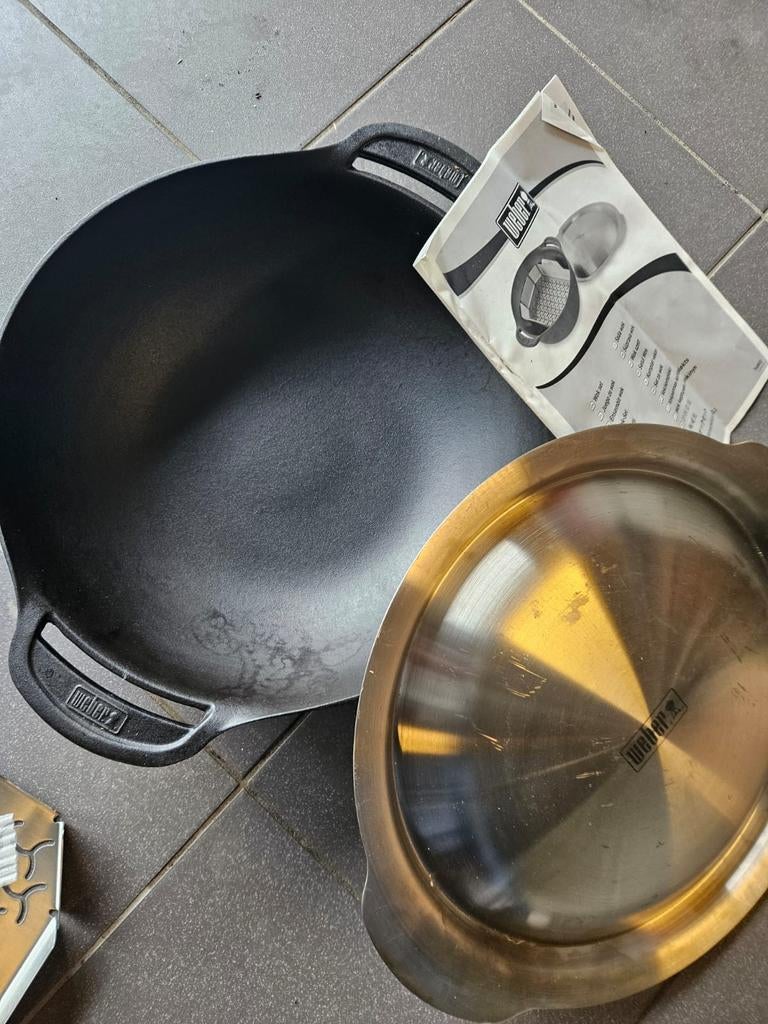 Wok voor Weber BBQ, Tuin en Terras, Ophalen