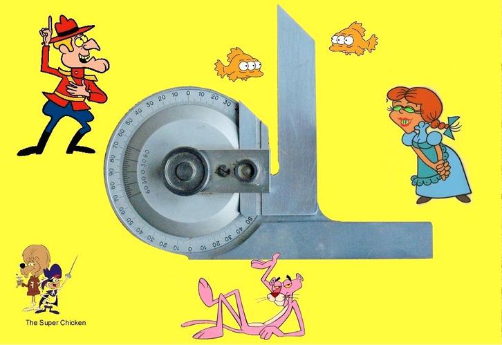 Mesure D'angle de Précision (Rapporteur), Bricolage & Construction, Instruments de mesure, Comme neuf, Distance, Enlèvement ou Envoi