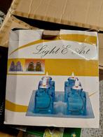 schaal met 4 olielampjes                        NIEUW, Huis en Inrichting, Woonaccessoires | Kandelaars en Kaarsen, Ophalen of Verzenden