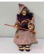 Poupée de sorcière vintage déco, statue, 30 cm, Halloween, Enlèvement ou Envoi, Comme neuf