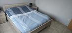 Bed, Huis en Inrichting, Slaapkamer | Bedden, Ophalen, Gebruikt, Bruin, Tweepersoons