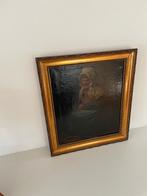 Schilderij van oude vrouw ; biddend. Eind 19 de eeuw, Antiek en Kunst, Ophalen