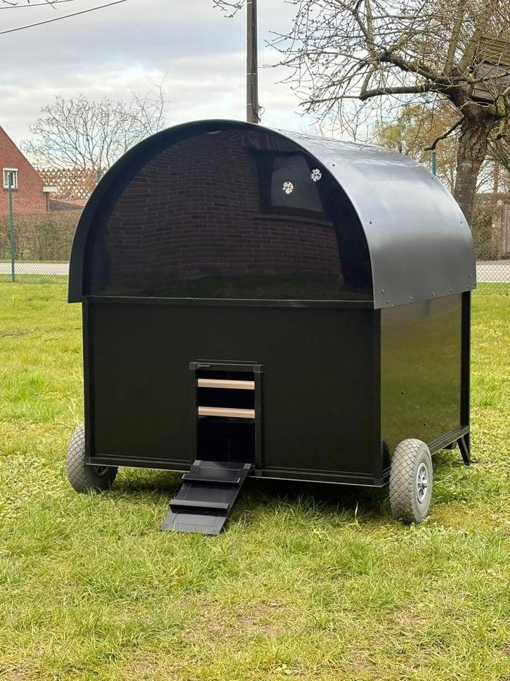 Calimero kippenhok aluminium zwart large, Animaux & Accessoires, Volatiles | Accessoires, Enlèvement