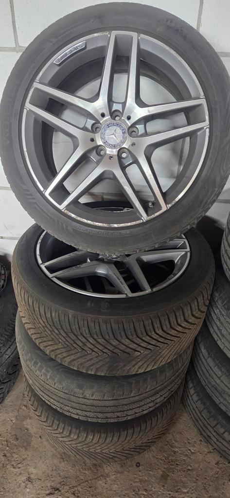 Mercedes 19inch amg velgen, Auto-onderdelen, Banden en Velgen, Banden en Velgen, Zomerbanden, 19 inch, 275 mm, Terreinwagen, Gebruikt