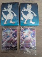 2 pakjes Mewtwo sleeves + 2 sealed promo kaart NIEUW, Hobby en Vrije tijd, Ophalen