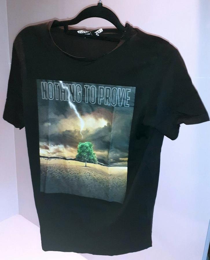 Zwarte T-Shirt heren nothing to prove Clockhouse S, Vêtements | Hommes, T-shirts, Neuf, Taille 46 (S) ou plus petite, Noir, Enlèvement ou Envoi