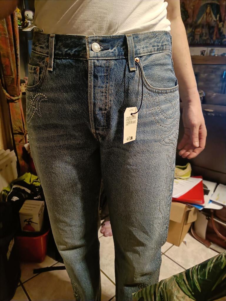 A vendre jean Levi's 501 Beyoncé, Autre, Blauw, Ophalen of Verzenden, Zo goed als nieuw