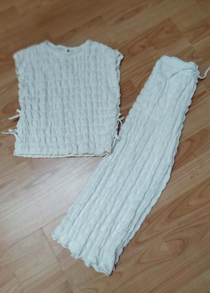 set meisje maat 116 Zara Broek & top / shirt, Kinderen en Baby's, Kinderkleding | Maat 116, Zo goed als nieuw, Meisje, Setje, Ophalen of Verzenden