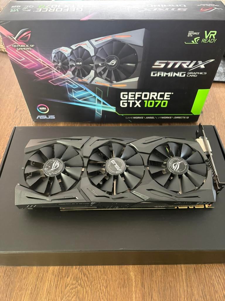 Gtx 1070 Asus Strix 8GB, Informatique & Logiciels, Cartes vidéo, Enlèvement ou Envoi, Comme neuf, Nvidia