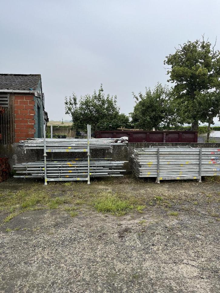 Stelling AFIX, Doe-het-zelf en Bouw, Steigers, Gebruikt, Gevelsteiger, 5 meter of hoger, Ophalen