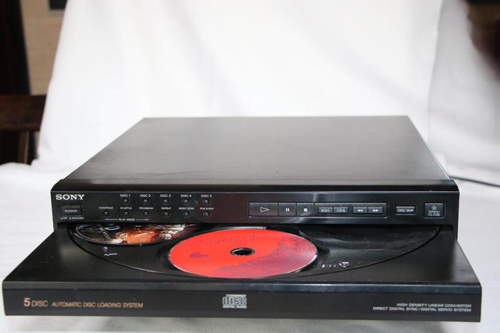 Sony 5 CD wisselaar, TV, Hi-fi & Vidéo, Lecteurs CD, Utilisé, Sony, Changeur, Enlèvement ou Envoi