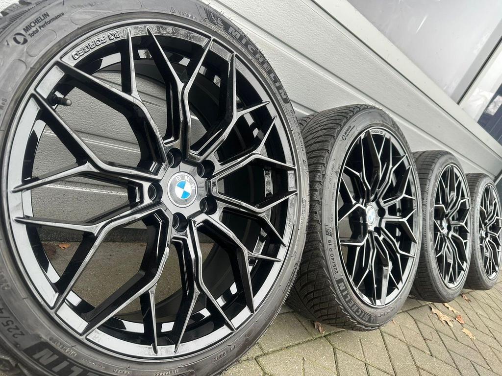 Set 19 inch BMW 3 4 serie G20 G21 G22 G23 i4 velgen banden, Neuf, Pneus et Jantes, Véhicule de tourisme, -