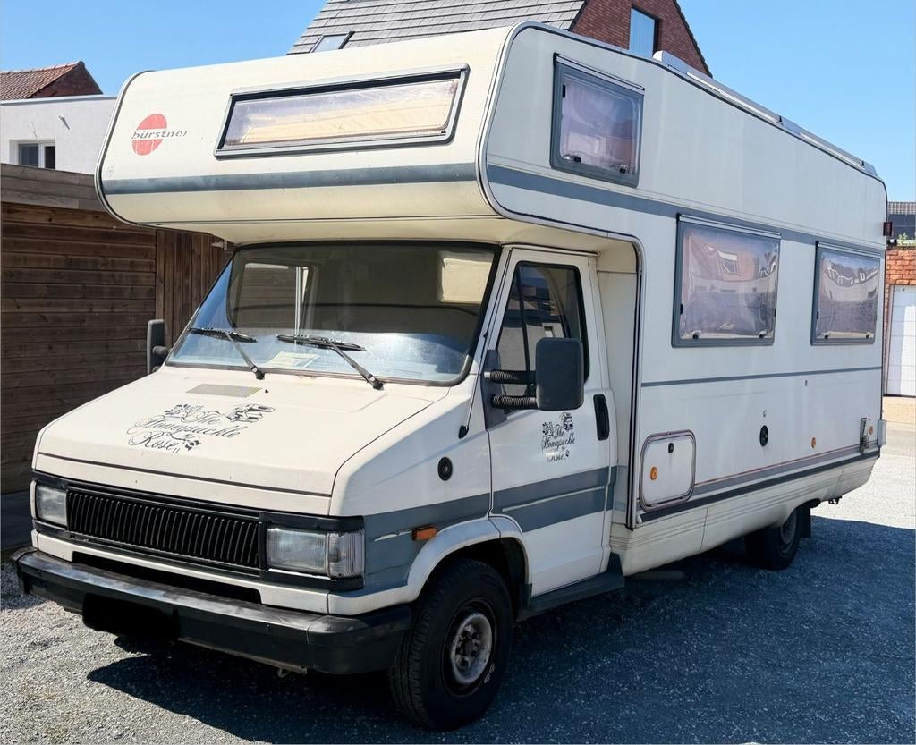 Fiat Ducati Bürstner 2.5 Diesel 193 000 km 1994, Caravanes & Camping, Camping-cars, Baignoire, Entreprise, Fiat, Boîte manuelle