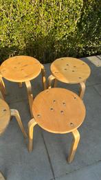 Houten krukjes opstapelbaar 5 stuks, Maison & Meubles, Tabourets, Enlèvement, Utilisé, Bois