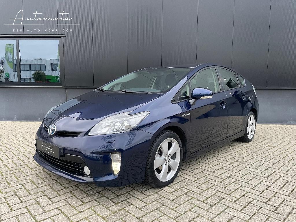 Toyota Prius 1.8 Hybrid Dynamic Business / Groot Onderhoud, Auto's, Toyota, Euro 5, 4 cilinders, Blauw, Leder en Stof