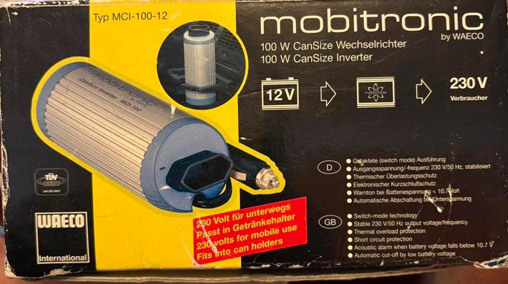 auto-omvormer (inverter) WAECO / Mobitronic., Caravans en Kamperen, Caravanaccessoires, Zo goed als nieuw, Ophalen