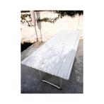 biertafel | wit | 220x80, Tuin en Terras, Ophalen, Gebruikt