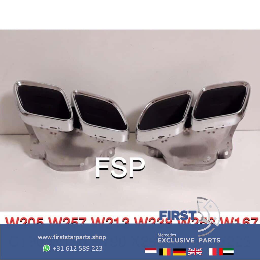 FACELIFT AMG UITLAAT SIERSTUKKEN SET Mercedes C63 E63 GT63 G, Utilisé, -, -, Enlèvement ou Envoi