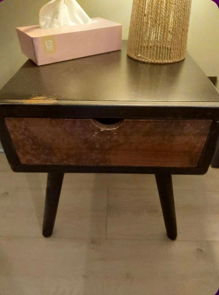 Vintage nachtkastjes, Ophalen, Hout