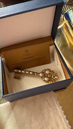 Broche vintage MONET – Clé décorative élégante, Handtassen en Accessoires, Ophalen of Verzenden, Nieuw, Goud