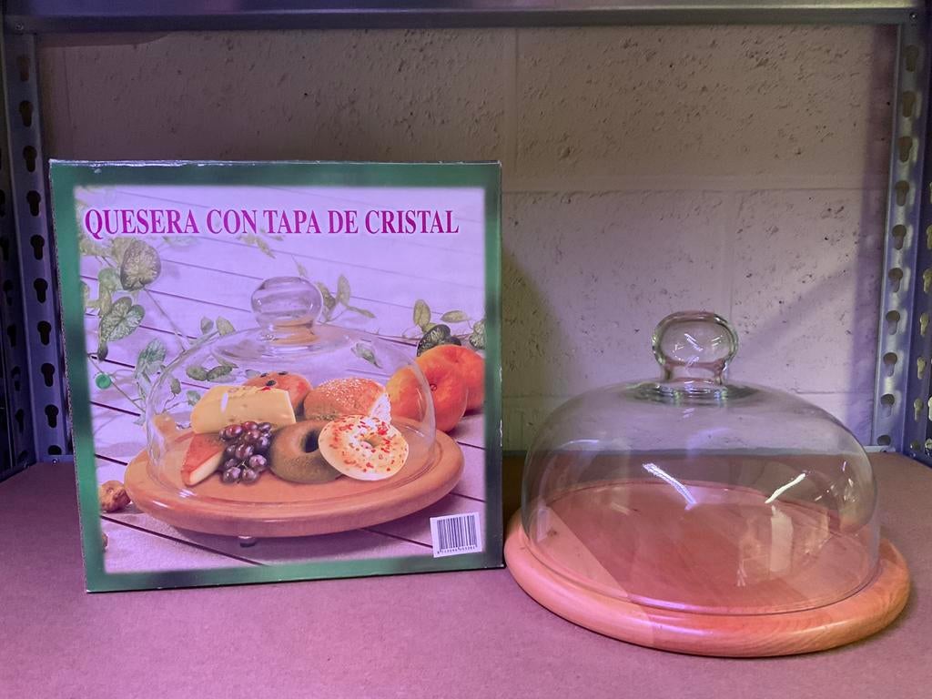 Plateau à fromages avec cloche (neuf dans la boîte), Enlèvement, Neuf, Autres matériaux