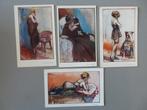 setje van 4 postkaarten Paul Hagemans Chiffons De Panne, Enlèvement ou Envoi, Avant 1920, Non affranchie, Autres thèmes