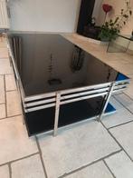 table de salon en verre noir, Maison & Meubles, Enlèvement, Verre