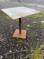 Ijzeren/cortenstaal tafeltjes - 11 stuks - 70x70 - h 73 cm, Huis en Inrichting, Ophalen, Gebruikt